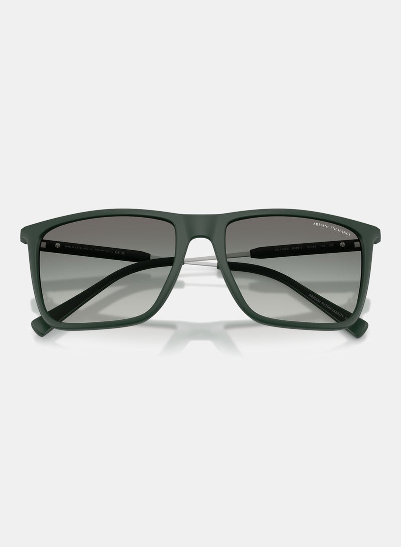 Armani Exchange Full Rimmed Square Sunglasses 0AX4160S - Image 4
